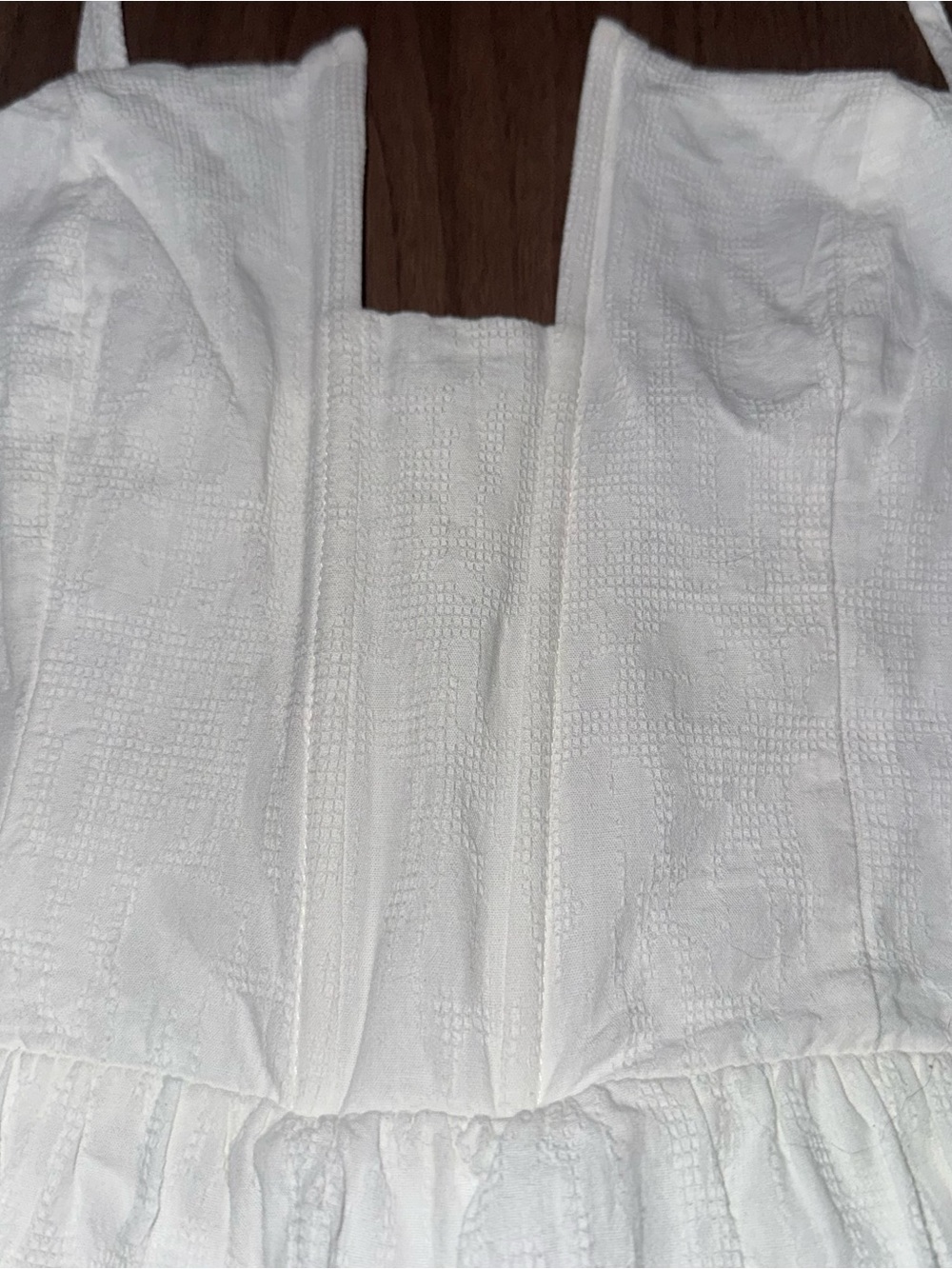 Lulus Simplicity and Sweetness‎ Small White Sleeveless Tiered Midi Dress Pockets - Picture 8 of 14